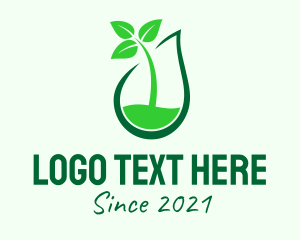 Green Organic Liquid logo