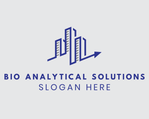 Building Analytics Graph logo design