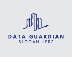 Building Analytics Graph logo design