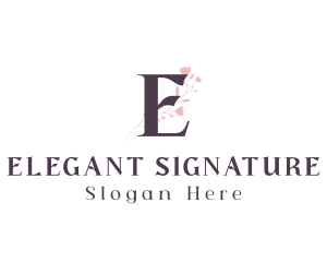 Floral Elegant Beauty logo design