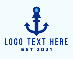 Blue Digital Anchor logo