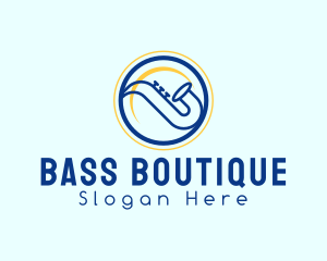 Music Instrument Saxophone logo