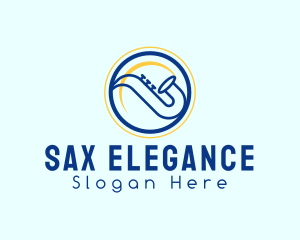 Music Instrument Saxophone logo