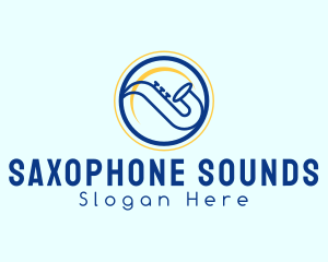 Music Instrument Saxophone logo