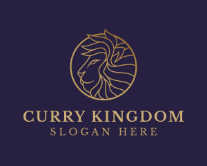 Luxury Lion Safari logo design