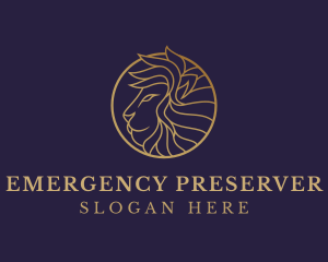 Luxury Lion Safari logo design