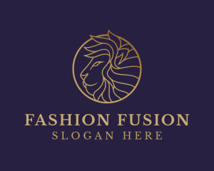 Luxury Lion Safari logo design