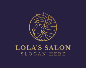 Luxury Lion Safari logo design