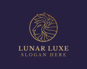 Luxury Lion Safari logo design