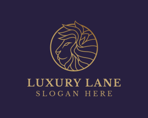 Luxury Lion Safari logo design