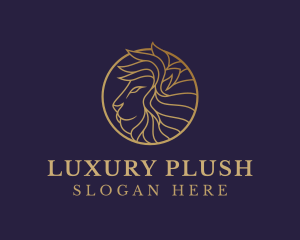 Luxury Lion Safari logo design