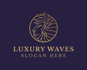 Luxury Lion Safari logo design