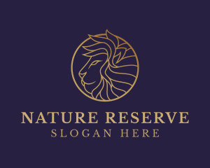 Luxury Lion Safari logo design