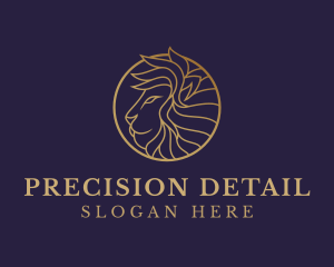 Luxury Lion Safari logo design