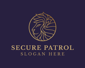 Luxury Lion Safari logo design