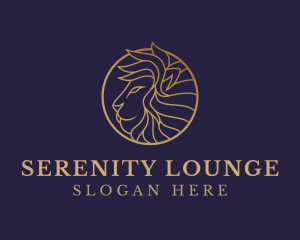 Luxury Lion Safari logo design