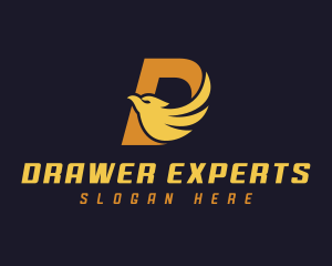 Avian Eagle Letter D logo design