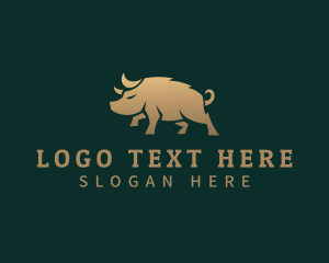 Wild Warthog Animal logo