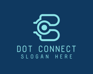 Digital Letter B Dot logo