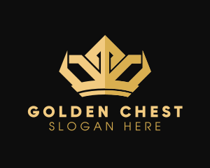 Gold Yellow Crown logo design