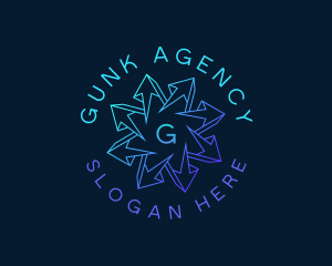 Generic Arrow Agency logo design