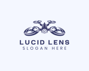 Drone Surveillance Lens logo design