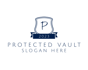 Shield Banner Protection logo design