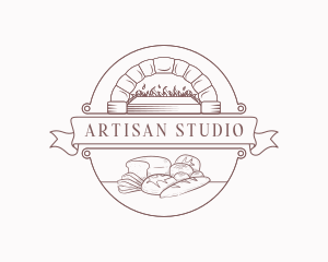 Bread Brick Oven Bakeshop logo design