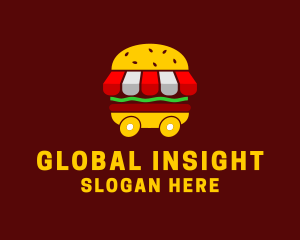 Burger Sandwich Food Stall  Logo