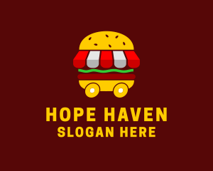 Burger Sandwich Food Stall  Logo