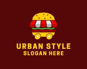 Burger Sandwich Food Stall  Logo