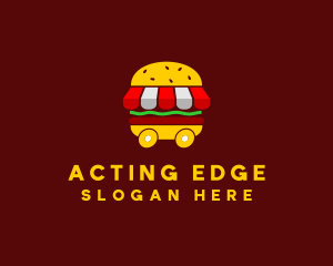 Burger Sandwich Food Stall  logo design