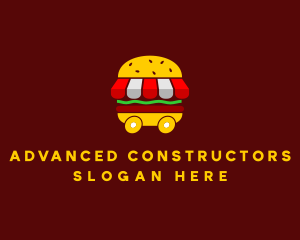 Burger Sandwich Food Stall  logo design