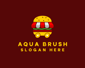 Burger Sandwich Food Stall  logo design