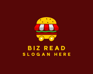 Burger Sandwich Food Stall  logo design