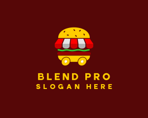 Burger Sandwich Food Stall  logo design