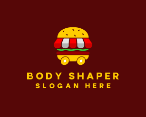 Burger Sandwich Food Stall  logo design