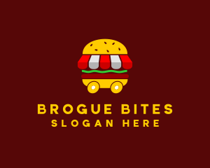 Burger Sandwich Food Stall  logo design