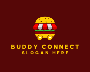 Burger Sandwich Food Stall  logo design