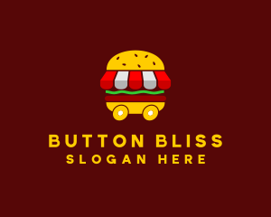 Burger Sandwich Food Stall  logo design