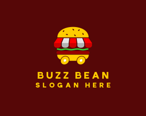 Burger Sandwich Food Stall  logo design