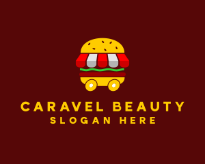 Burger Sandwich Food Stall  logo design