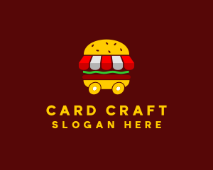 Burger Sandwich Food Stall  logo design