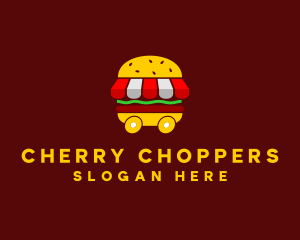 Burger Sandwich Food Stall  logo design