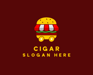 Burger Sandwich Food Stall  logo design