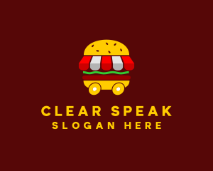 Burger Sandwich Food Stall  logo design