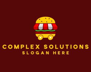 Burger Sandwich Food Stall  logo design