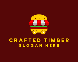 Burger Sandwich Food Stall  logo design