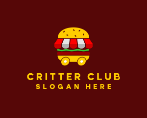 Burger Sandwich Food Stall  logo design