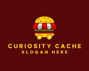 Burger Sandwich Food Stall  logo design